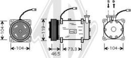 Diederichs DCK1160 - Компресор, климатизация vvparts.bg