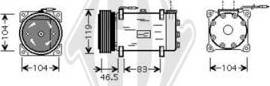 Diederichs DCK1163 - Компресор, климатизация vvparts.bg