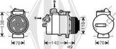 Diederichs DCK1119 - Компресор, климатизация vvparts.bg