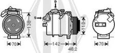 Diederichs DCK1116 - Компресор, климатизация vvparts.bg