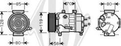 Diederichs DCK1186 - Компресор, климатизация vvparts.bg