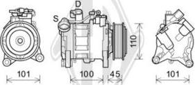 Diederichs DCK1138 - Компресор, климатизация vvparts.bg