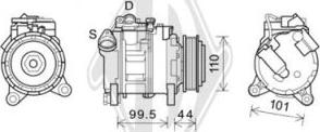 Diederichs DCK1133 - Компресор, климатизация vvparts.bg