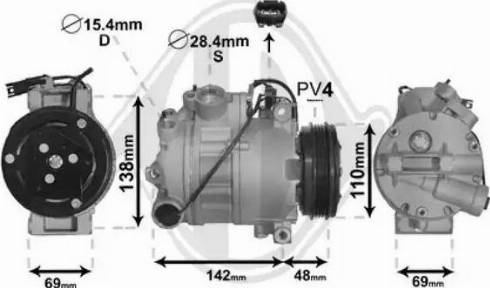 Diederichs DCK1129 - Компресор, климатизация vvparts.bg