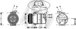 Diederichs DCK1392 - Компресор, климатизация vvparts.bg