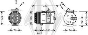 Diederichs DCK1341 - Компресор, климатизация vvparts.bg