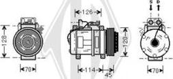 Diederichs DCK1342 - Компресор, климатизация vvparts.bg