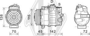 Diederichs DCK1366 - Компресор, климатизация vvparts.bg