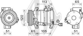 Diederichs DCK1309 - Компресор, климатизация vvparts.bg