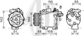 Diederichs DCK1308 - Компресор, климатизация vvparts.bg