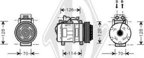 Diederichs DCK1338 - Компресор, климатизация vvparts.bg