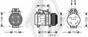 Diederichs DCK1337 - Компресор, климатизация vvparts.bg