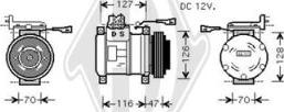 Diederichs DCK1324 - Компресор, климатизация vvparts.bg