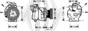 Diederichs DCK1322 - Компресор, климатизация vvparts.bg