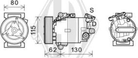 Diederichs DCK1379 - Компресор, климатизация vvparts.bg