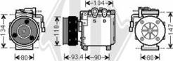 Diederichs DCK1372 - Компресор, климатизация vvparts.bg