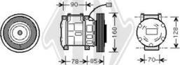 Diederichs DCK1296 - Компресор, климатизация vvparts.bg