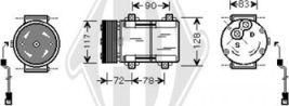 Diederichs DCK1249 - Компресор, климатизация vvparts.bg