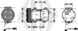 Diederichs DCK1247 - Компресор, климатизация vvparts.bg