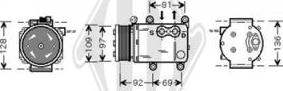 Diederichs DCK1269 - Компресор, климатизация vvparts.bg