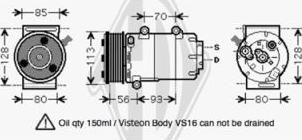 Diederichs DCK1266 - Компресор, климатизация vvparts.bg