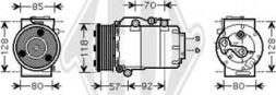 Diederichs DCK1263 - Компресор, климатизация vvparts.bg