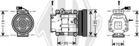 Diederichs DCK1205 - Компресор, климатизация vvparts.bg