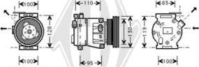 Diederichs DCK1203 - Компресор, климатизация vvparts.bg