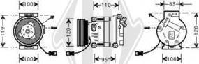 Diederichs DCK1202 - Компресор, климатизация vvparts.bg