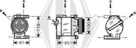 Diederichs DCK1215 - Компресор, климатизация vvparts.bg