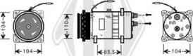 Diederichs DCK1211 - Компресор, климатизация vvparts.bg