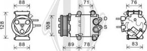 Diederichs DCK1289 - Компресор, климатизация vvparts.bg