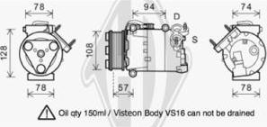 Diederichs DCK1285 - Компресор, климатизация vvparts.bg