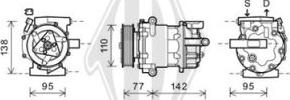 Diederichs DCK1281 - Компресор, климатизация vvparts.bg