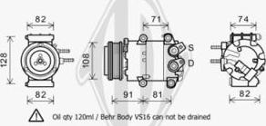 Diederichs DCK1288 - Компресор, климатизация vvparts.bg