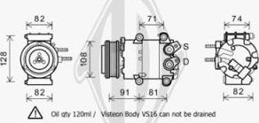 Diederichs DCK1287 - Компресор, климатизация vvparts.bg