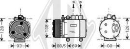 Diederichs DCK1239 - Компресор, климатизация vvparts.bg