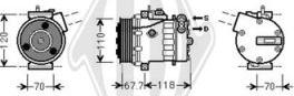 Diederichs DCK1230 - Компресор, климатизация vvparts.bg