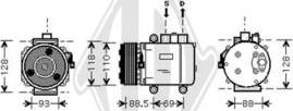 Diederichs DCK1270 - Компресор, климатизация vvparts.bg