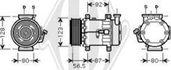 Diederichs DCK1273 - Компресор, климатизация vvparts.bg