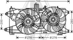 Diederichs DCL1094 - Вентилатор, охлаждане на двигателя vvparts.bg