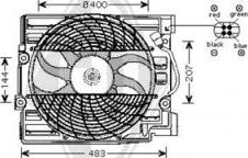 Diederichs DCL1004 - Вентилатор, конденсатор на климатизатора vvparts.bg