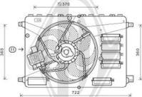 Diederichs DCL1125 - Вентилатор, охлаждане на двигателя vvparts.bg