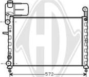Diederichs DCM1910 - Радиатор, охлаждане на двигателя vvparts.bg