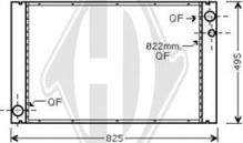 Diederichs DCM1488 - Радиатор, охлаждане на двигателя vvparts.bg