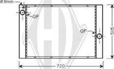 Diederichs DCM1592 - Радиатор, охлаждане на двигателя vvparts.bg