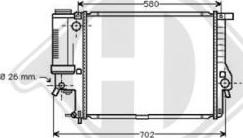 Diederichs DCM1551 - Радиатор, охлаждане на двигателя vvparts.bg