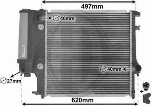 Diederichs DCM1536 - Радиатор, охлаждане на двигателя vvparts.bg