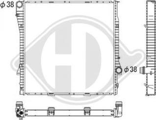 Diederichs DCM1576 - Радиатор, охлаждане на двигателя vvparts.bg