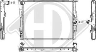 Diederichs DCM1572 - Радиатор, охлаждане на двигателя vvparts.bg